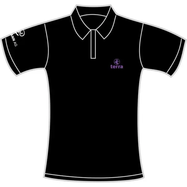 TERRA Poloshirt, black - size: L (WOMAN)