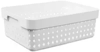 NHG Bac de rangement SEOUL BASKET M, PP, blanc