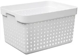 NHG Bac de rangement SEOUL BASKET L, PP, blanc