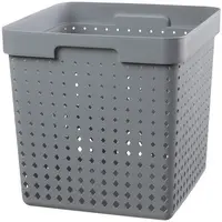 NHG Bac de rangement SEOUL BASKET XL, PP, gris