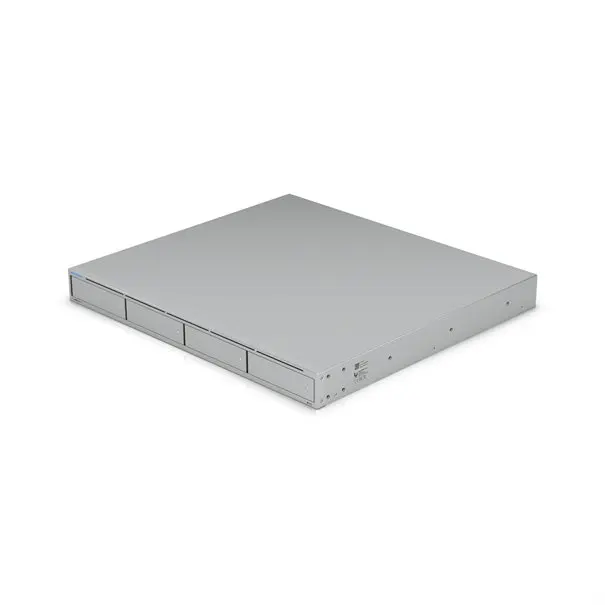 Ubiquiti UNAS-Pro-4 1xRJ45 GbE/2x10G SFP+ (4 HDD bays for 2.5"/3.5") 1U rack-mount NAS with (4) 2.5/3.5" drive bays