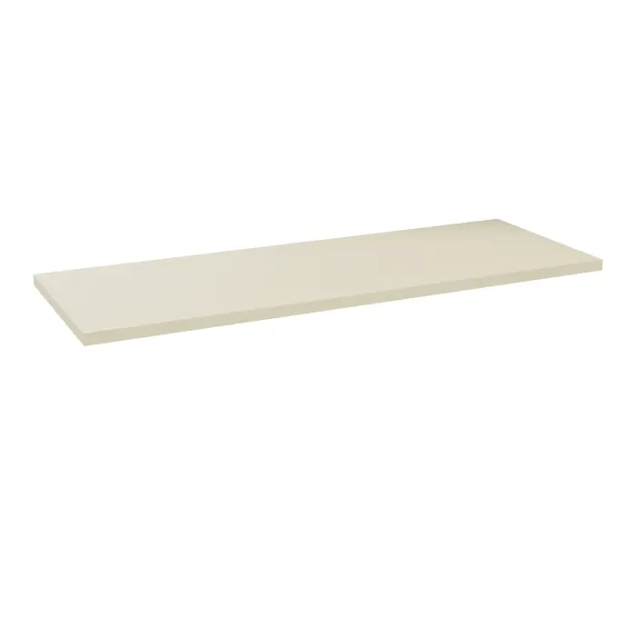 Top d’armoire en mélamine L. 120 cm décor érable blanc