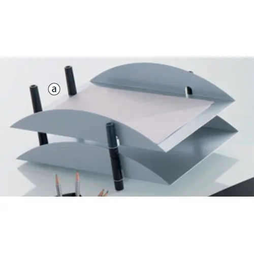 Bac à courrier Axiane aluminium