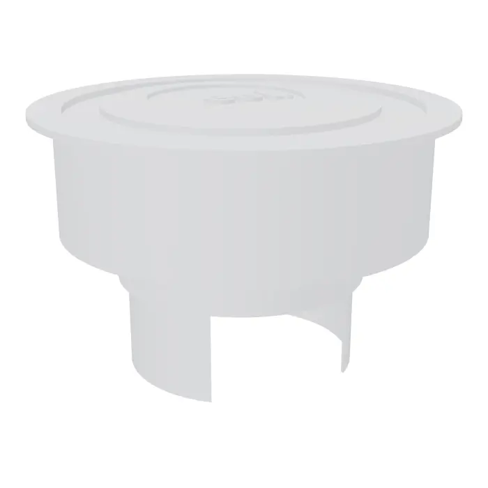 Obturateur Eol blanc D. 8 cm - avec bouchon ""eol.""