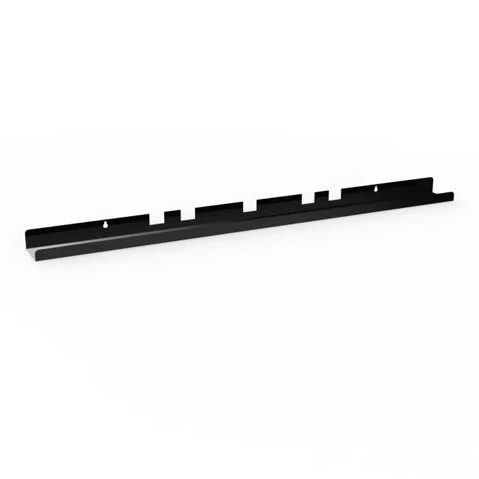 Goulotte L. 120cm métal lisse noir