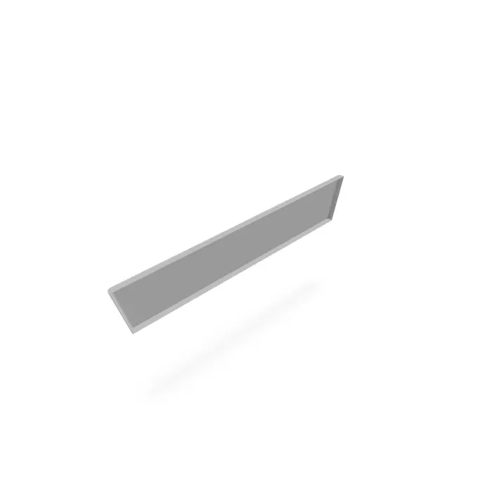 Voile de fond 4Line pour table L. 160 cm métal lisse gris aluminium