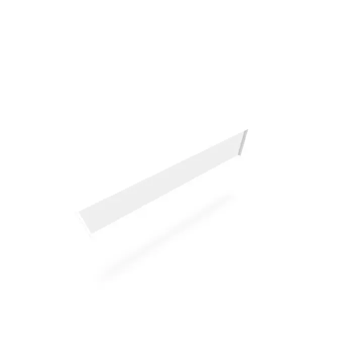 Voile de fond 4Line pour table L. 180 cm métal lisse blanc