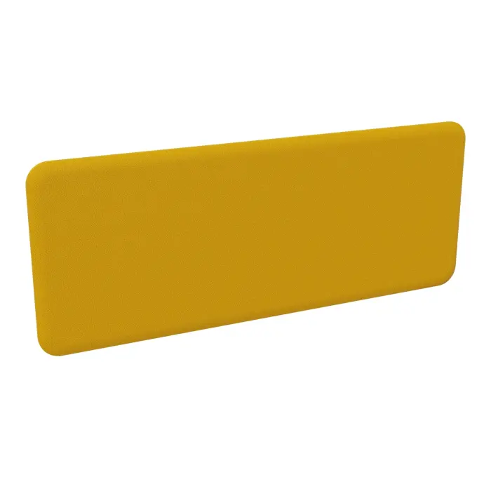 Axel 2 Panneau écran tissu acoustique L. 180 x H. 70 cm tissu Step jaune moutarde pour Bench