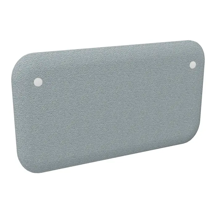 Re-Source panneau Solange frontal-latéral H. 40 cm x L. 70 cm tissu tissu Bondaï gris nuage