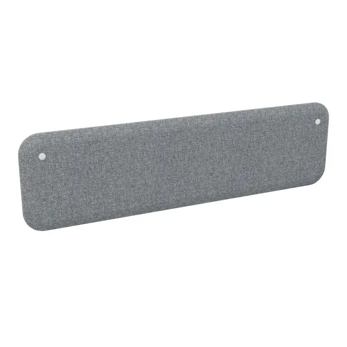 Re-Source panneau Solange frontal-latéral H. 40 cm x L. 140 cm tissu tissu Step mélange gris clair chiné
