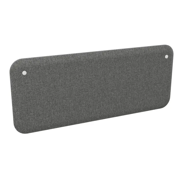 Re-Source panneau Solange frontal-latéral H. 50 cm x L. 120 cm tissu tissu Step mélange anthracite chiné