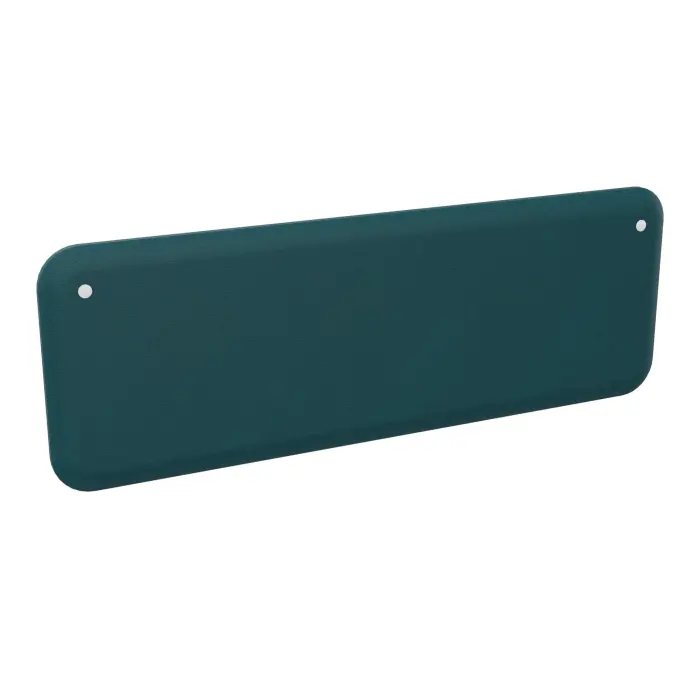 Re-Source panneau Solange frontal-latéral H. 50 cm x L. 140 cm tissu tissu Step bleu pétrole