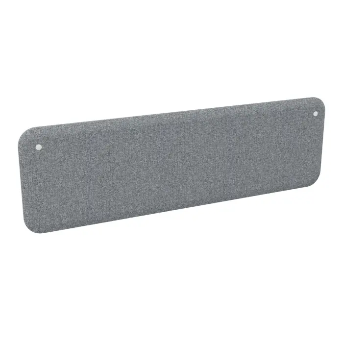 Re-Source panneau Solange frontal-latéral H. 50 cm x L. 160 cm tissu tissu Step mélange gris clair chiné