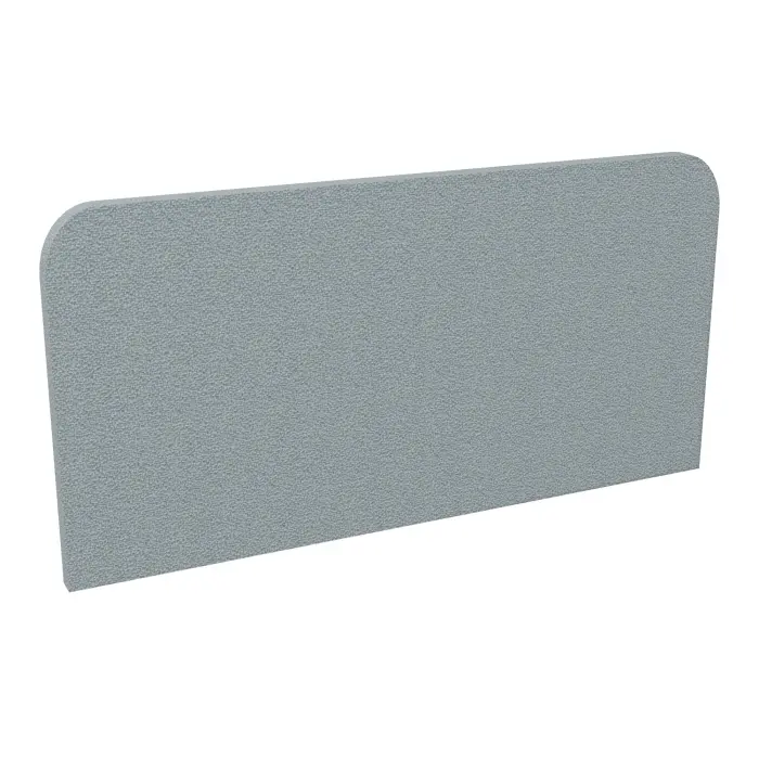 Panneau écran frontal Twins ép. 25 mm L. 80 x H. 40 cm tissu Bondaï gris nuage