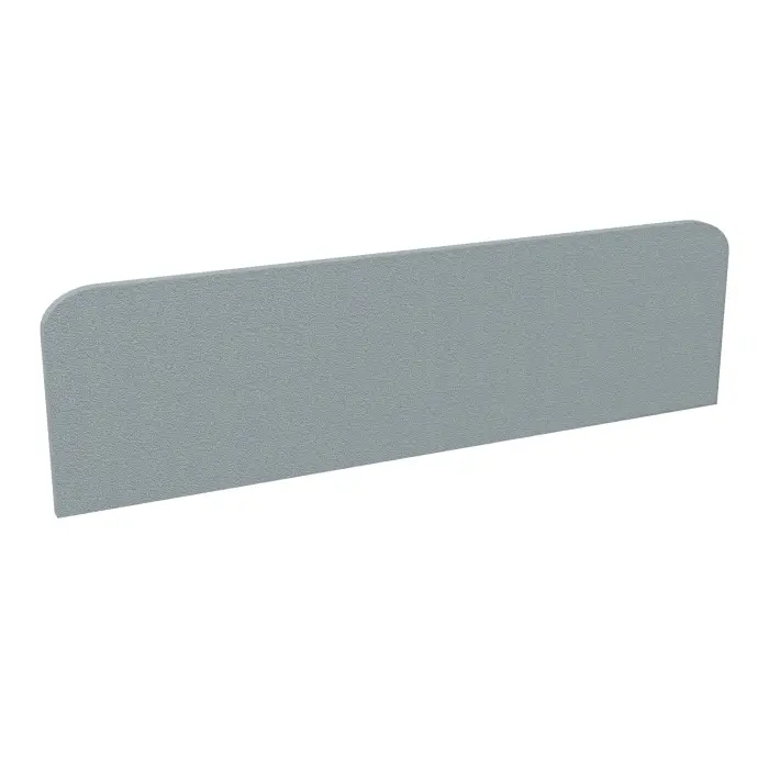 Panneau écran frontal Twins ép. 25 mm L. 140 x H. 40 cm tissu Bondaï gris nuage