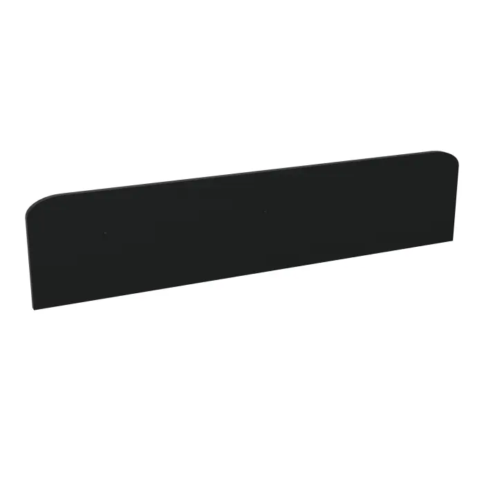 Panneau écran frontal Twins ép. 25 mm L. 180 x H. 40 cm tissu Bondaï noir
