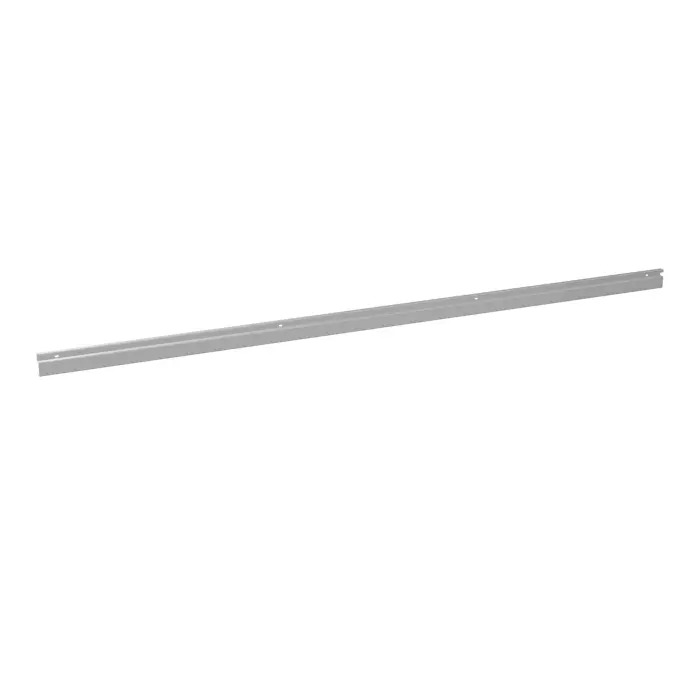 Rail L. 156 cm gris aluminium pour panneau L. 180 cm