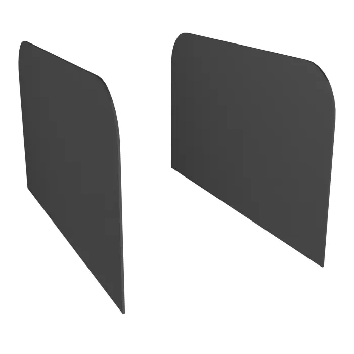 Jeu de 2 séparateurs verticaux H. 19 cm gris anthracite