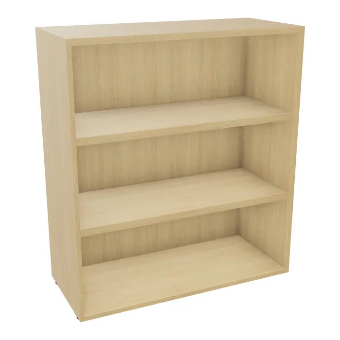 Armoire mélamine Armand 2 tablettes H. 113,5 x L. 100 x P. 43,2 cm sans portes - corps et top finition mélamine Chêne naturel