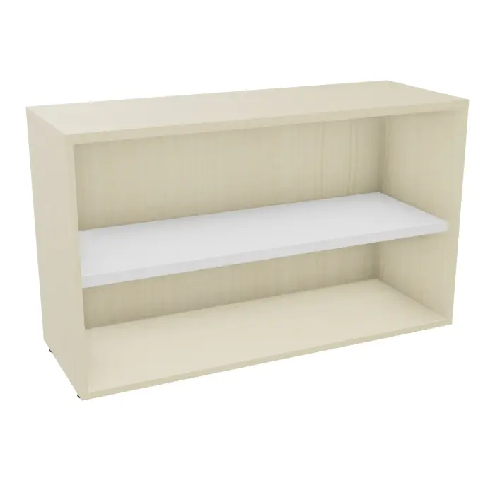 Armoire mélamine Armand 1 tablette métallique H. 73,5 x L. 120 x P. 43,2 cm top structurel sans portes finition mélamine blanc neige