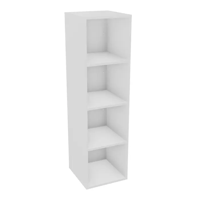 Camille structure mélamine blanc neige 4 cases verticales