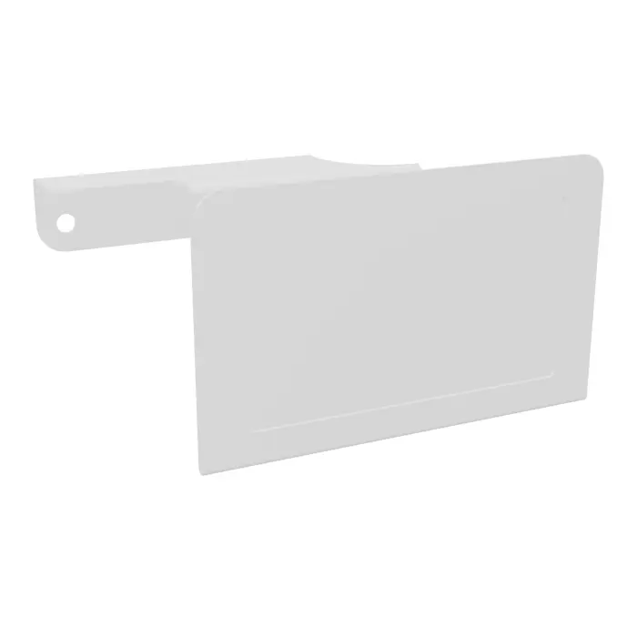 Lot de 4 porte carte en métal blanc compatible toutes portes sauf porte métal avec fente