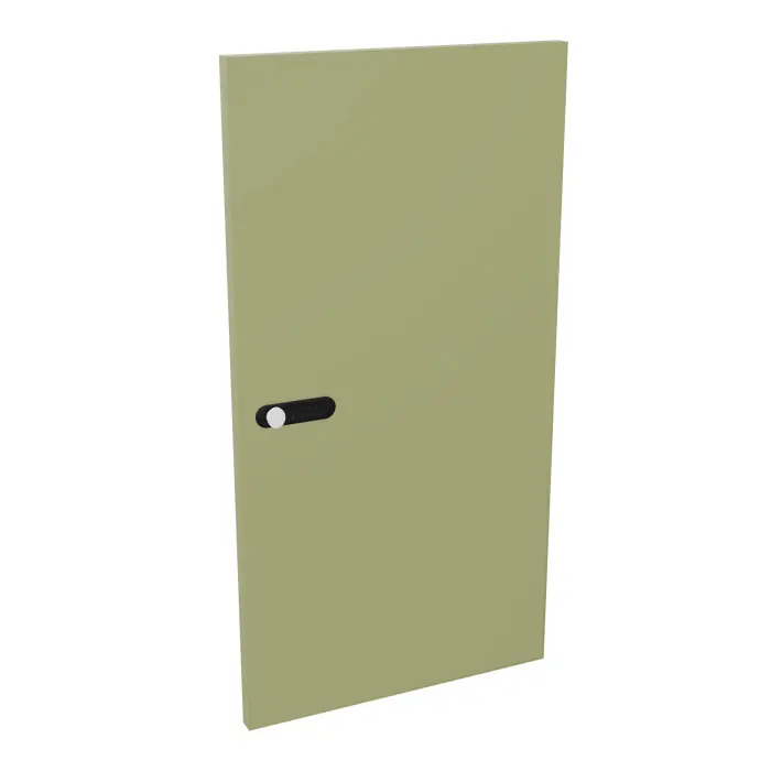 Porte Camille mélamine Vert avocat 2 cases sans fente courrier fermeture à code