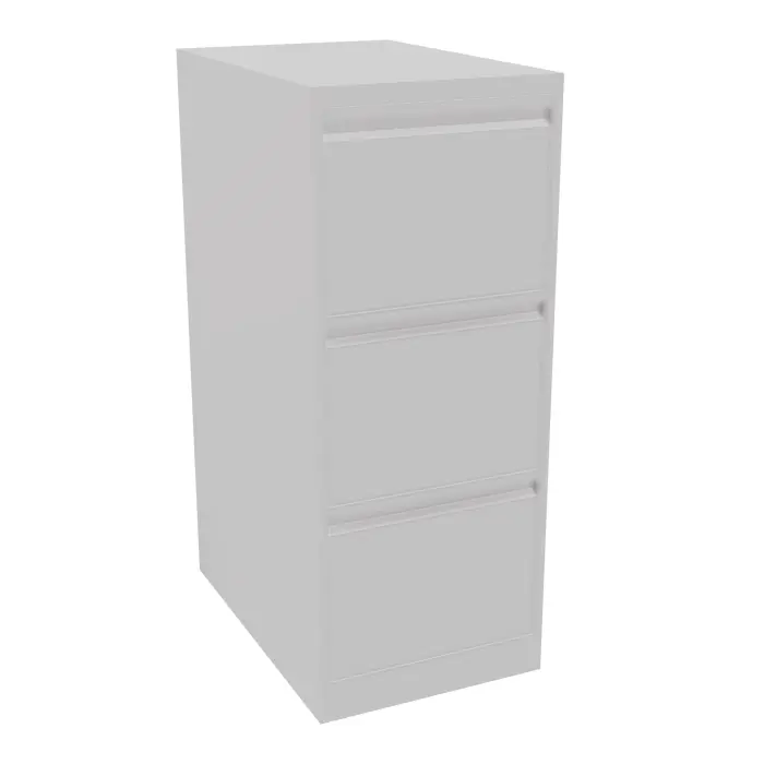 Classeur dossiers suspendus 3 tiroirs format A4 L 41,3 x P. 62,2 x H. 101,6 cm finition gris