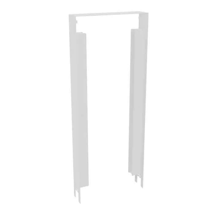 Fileur largeur 85mm épaisseur 1 mm métal structuré blanc pour joindre dos à dos 2 caissons Gustave H. 113, 5 cm