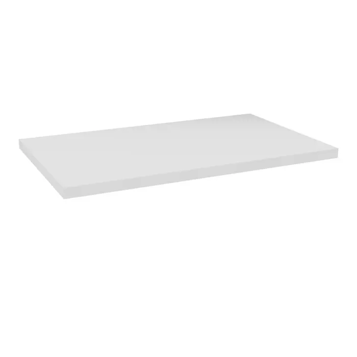 Tablette supplémentaire L. 80 cm métal lisse blanc