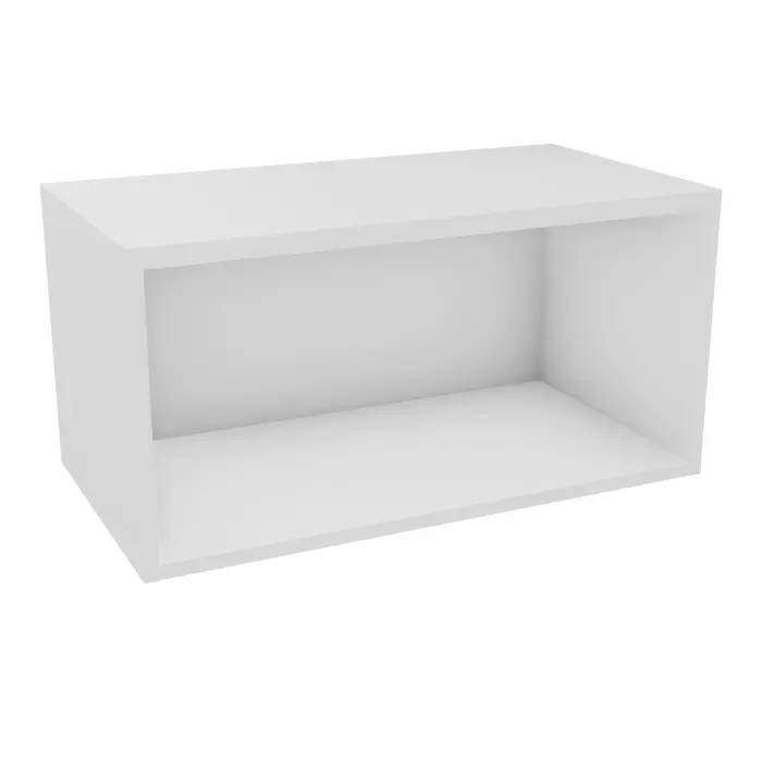 Space Box L. 80 x P. 43,2 x H. 40 cm décor blanc neige