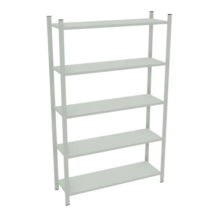 Element départ rayonnage H. 200 cm x L. 120 cm  acier galvanisé 5 tablettes  acier galvanisé