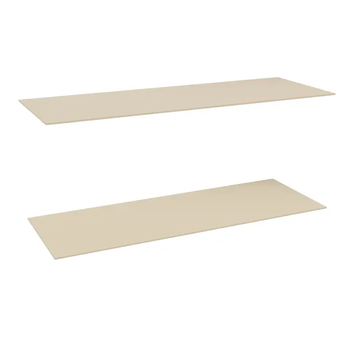 Lot de 2 dessus Isorel L. 100 x P. 35 cm pour rayonnage tubulaire