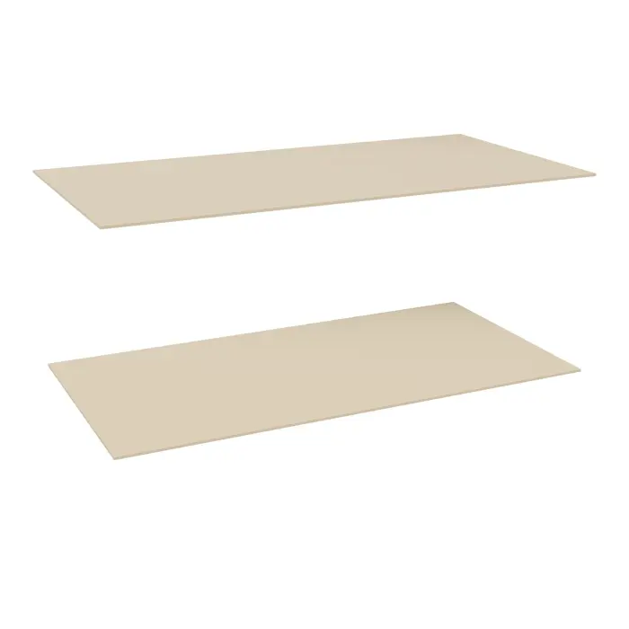 Lot de 2 dessus Isorel L. 100 x P. 50 cm pour rayonnage tubulaire