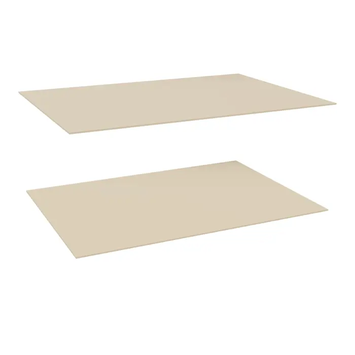 Lot de 2 dessus Isorel L. 100 x P. 70 cm pour rayonnage tubulaire