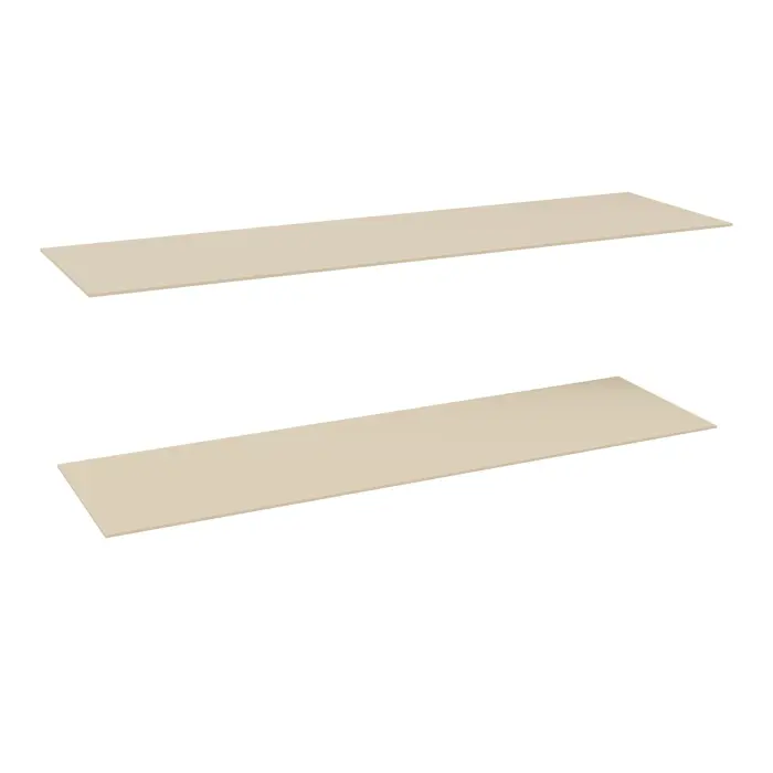 Lot de 2 dessus Isorel L. 125 x P. 35 cm pour rayonnage tubulaire