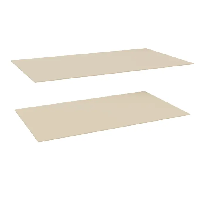 Lot de 2 dessus Isorel L. 125 x P. 70 cm pour rayonnage tubulaire