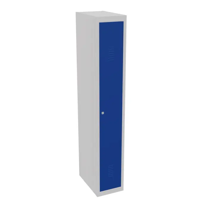 Vestiaire démontable Industrie propre Suivant - L. 30 cm - corps gris porte bleu