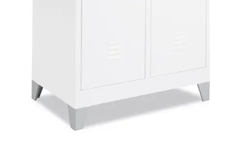 Jeux de 4 pieds finition gris pour vestiaires monobloc
