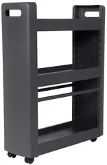 EDA Desserte mobile MOBILO, 3 tablettes, PP, anthracite