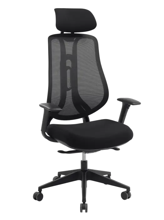 Fauteuil de travail Confort optimal et réglage précis de la hauteur di dossier par crémaillère