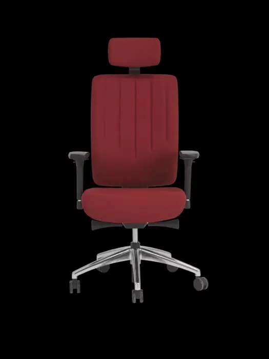 Réglage de tension automatique
Assise tiroir avec translation d'assise
Dossier réglable en hauteur par crémaillère « up and down »
Têtière réglable en hauteur et inclinable
Lift. Pied nylon