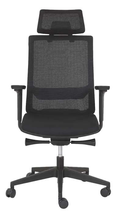 Fauteuil synchrone automatique Tension automatique, anti-retour Translation d'assise Dossier filet Support lombaire réglable,