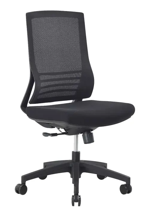 Fauteuil synchrone automatique Translation d'assise Tension réglable, anti-retour Dossier filet noir