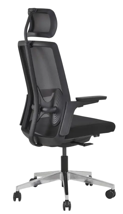 Fauteuil synchrone automatique Têtière réglable en hauteur et orientable