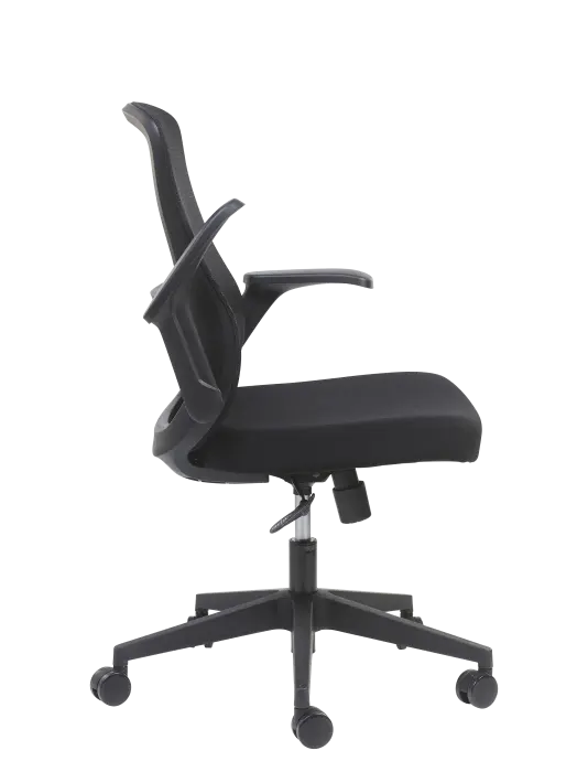 Fauteuil blocable 1 position avant Dossier filet noir Accoudoirs escamotables,