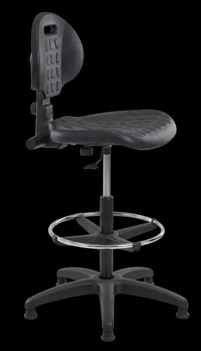 Dossier réglable en hauteur et en inclinaison par molettes
Réglable en hauteur par lift de 62 à 88 cm
Pied nylon diamètre de 65 cm