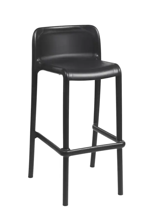 Tabouret En polypropylène gris anthracite Usage intérieur / extérieur Protection UV8Empilable