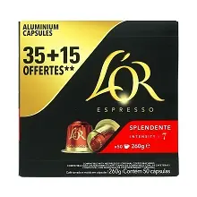 L'OR ESPRESSO CAPSULES CAFE SPLENDENTE N°7 50PCS (35+15)