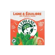 ELEPHANT INFUSION PYRAMIDE LIGNE & EQUILIBRE MATE,CITRONELLE & CURCUMA 20PCS